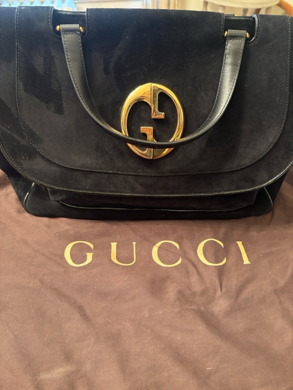 Gucci Tom Ford 1973 Weekender Bag, Black Suede